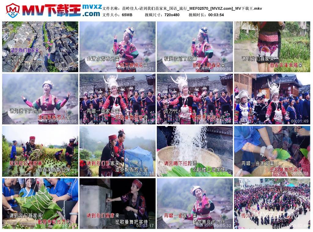 苗岭佳人-请到我们苗家来_国语_流行_MEF02570